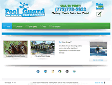 Tablet Screenshot of poolguardpro.com